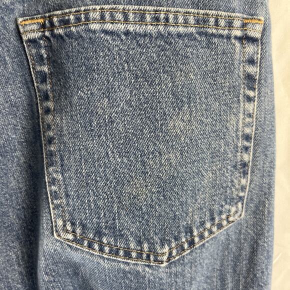 Wrangler Men's Blue Denim Jeans Straight Leg Relaxed Fit Size 36 X 34 Zip Fly - Picture 3 of 14